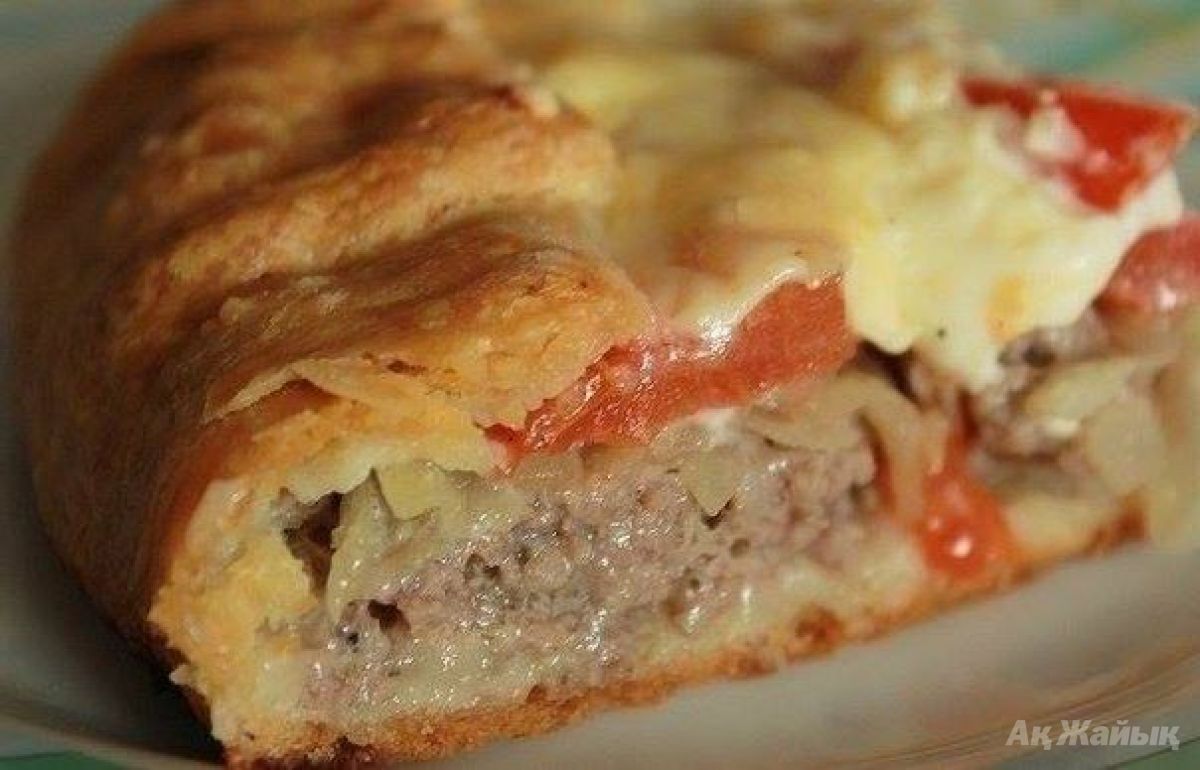 Рецепт открытого пирога с мясом с Рецепт открытого пирога с мясом с