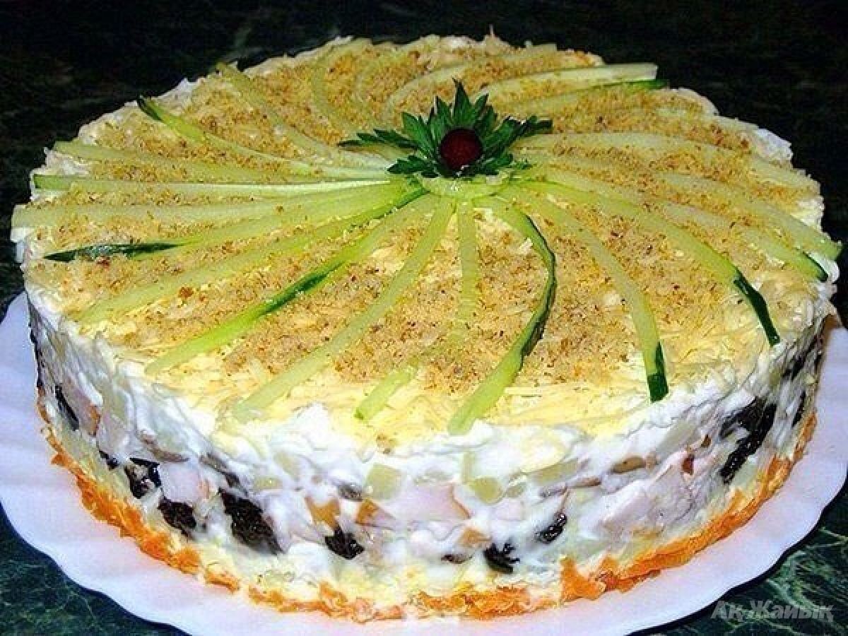 Салаты на день рождения с орехами рецепты Салаты на день рождения с орехами рецепты