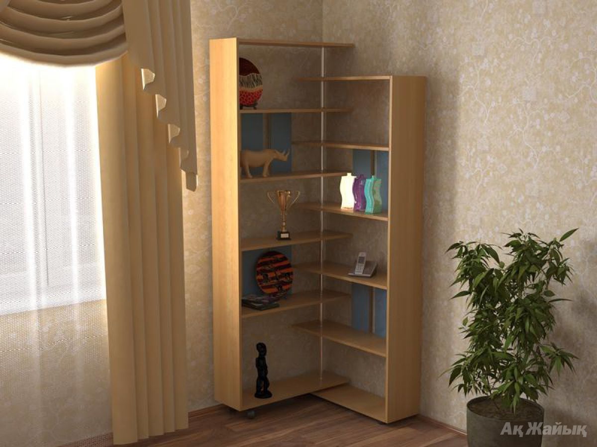 Стеллаж книжный угловой.